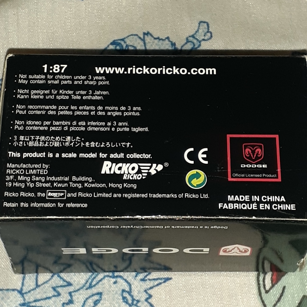 New Ricko Dodge Caliber 1/87 HO Scale Car 1:87 Maroon / Brown - Picture 3 of 3